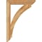 Ekena Millwork Thorton Slat Rough Sawn Bracket w/ Offset Brace, Western Red Cedar, 6"W x 28"D x 40"H BKT0604X28X40THR06RWR - alternate 2